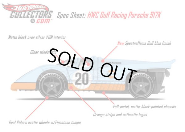 画像1: PRE-ORDER 2013 RLC GULF RACING 【PORSCHE 917K】 SPEC.GULF BLUE/RR (入荷日未定）