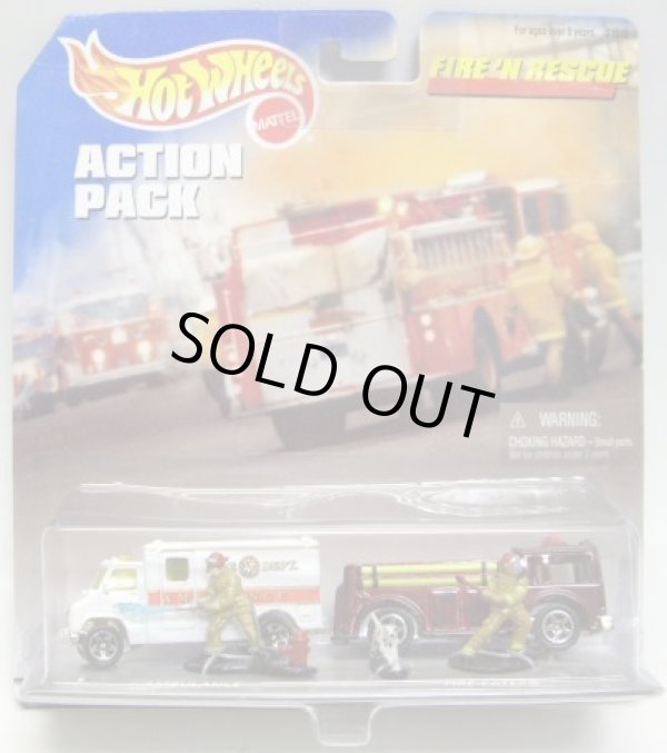 画像1: 1999 ACTION PACK 【FIRE 'N RESCUE】 AMBULANCE/FIRE-EATER