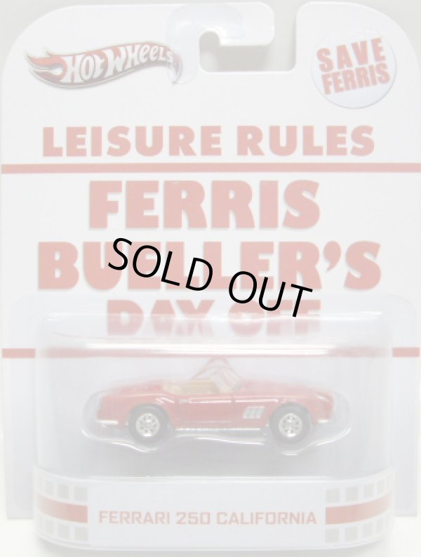 画像1: 2013 RETRO ENTERTAINMENT 【FERRARI 250 CALIFORNIA】 RED/RR (FERRIS BUELLER'S DAY OFF/フェリスはある朝突然に) (NEW CAST)