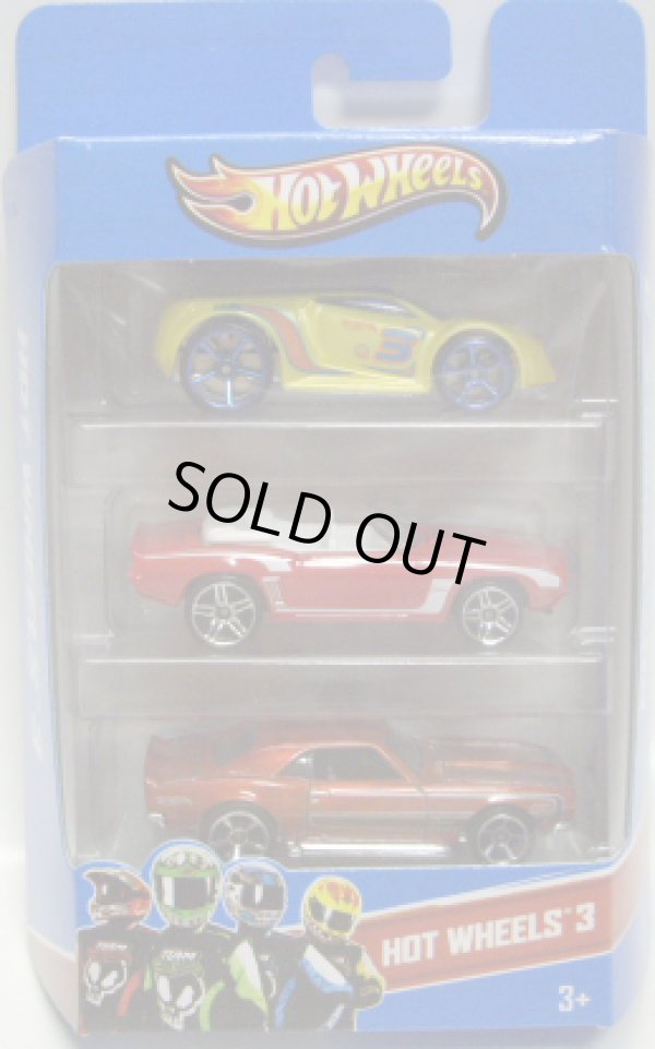 画像1: 2013 HOT WHEELS 3 【ULTRA RAGE(EX)/'69 CAMARO/'68 COPO CAMARO(EX)】　