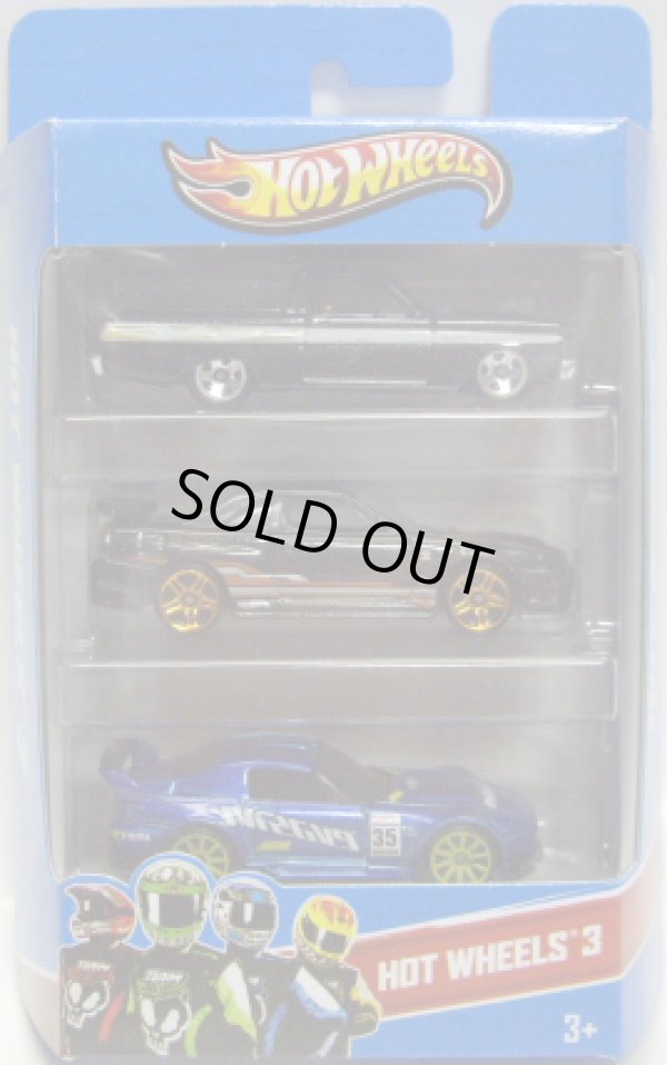 画像1: 2013 HOT WHEELS 3 【'65 FORD RANCHERO(EX)/NISSAN SKYLINE GT-R R34/HONDA S2000】　