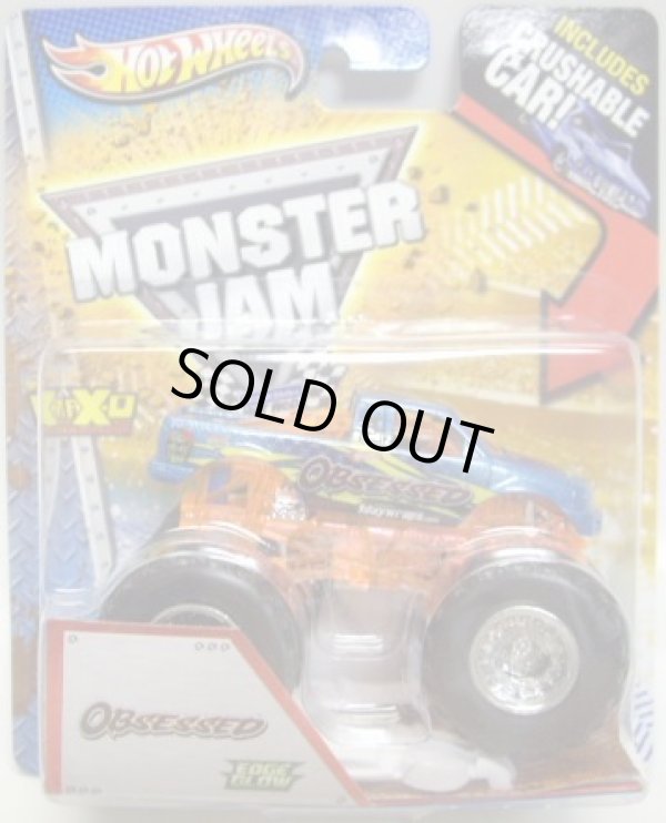 画像1: 2013 MONSTER JAM included CRUCHABLE CAR! 【OBSESSED】 MET.BLUE (EDGE GLOW)