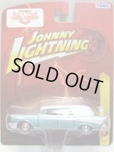 画像: 2013 JOHNNY LIGHTNING - LAS VEGAS SUPER CONVENTION 【1957 CHEVY (HEARSE)】　GREENSILVER/RR (160台限定）