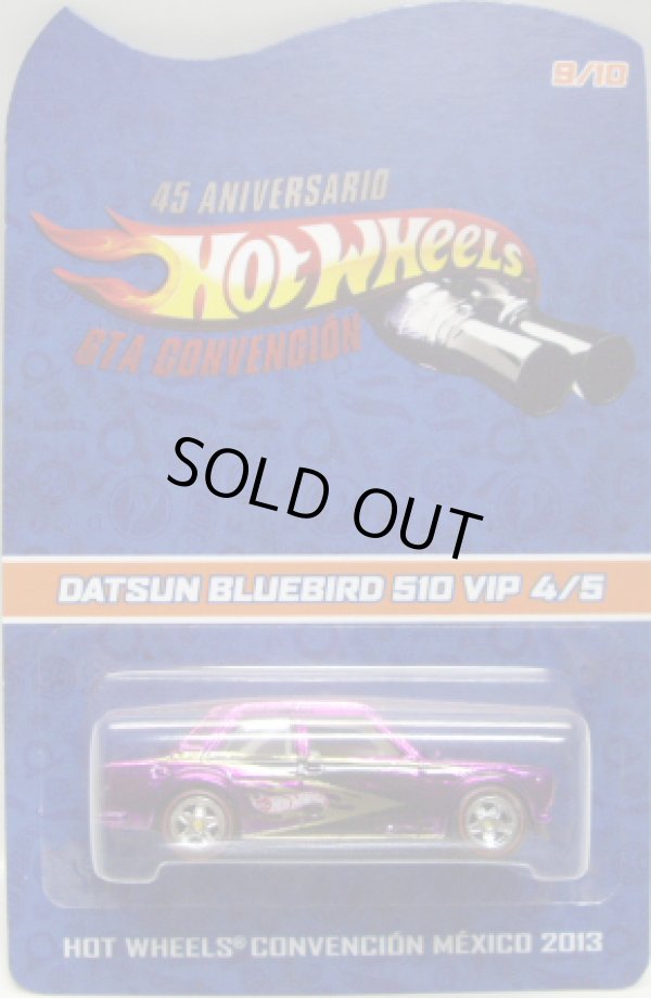 画像1: 2013 MEXICO CONVENTION 【DATSUN BLUEBIRD 510】  PINK-PURPLE/RR (10個限定 VIP EDITION）CODE-3です。