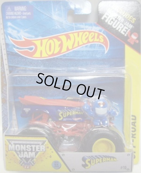 画像1: 2014 MONSTER JAM included MONSTER JAM FIGURE! 【SUPERMAN】 BLUE-RED(2014 NEW LOOK!)