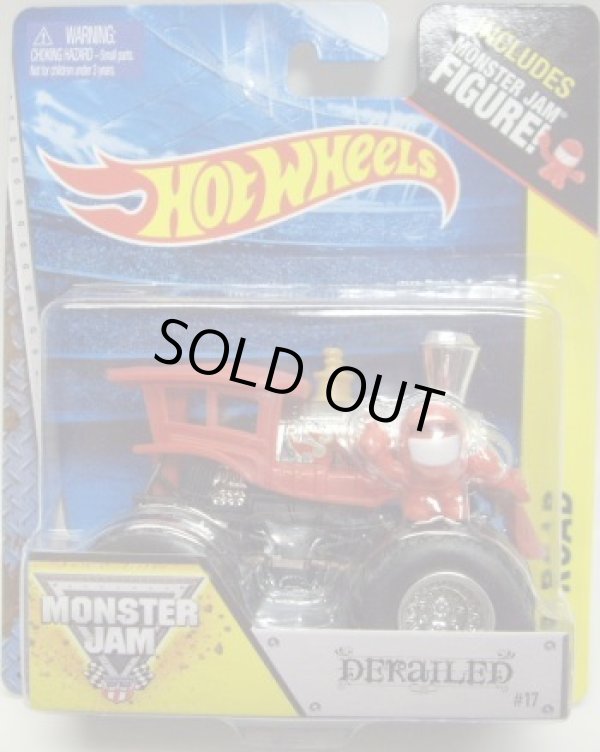 画像1: 2014 MONSTER JAM included MONSTER JAM FIGURE! 【DERAILED】 RED-ZAMAC