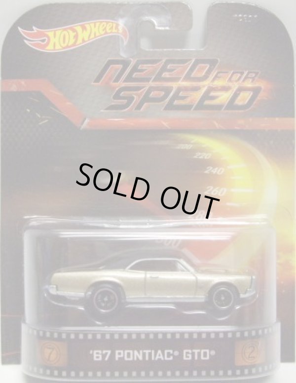 画像1: 2014 RETRO ENTERTAINMENT 【'67 PONTIAC GTO】 GOLD/RR (NEED FOR SPEED)