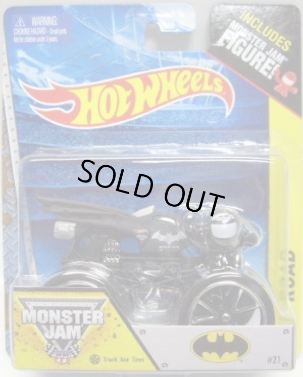 画像1: 2014 MONSTER JAM included MONSTER JAM FIGURE! 【BATMOBILE】 FLAT BLACK (TRACK ACE TIRES)