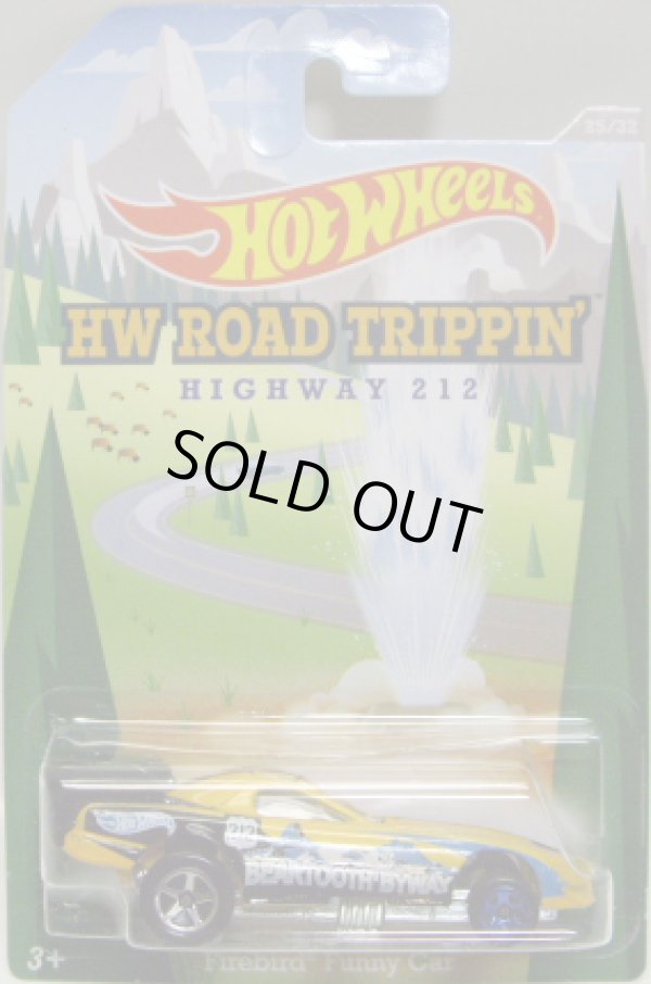 画像1: 2014 WALMART EXCLUSIVE - HW ROAD TRIPPIN' 【FIREBIRD FUNNY CAR】　YELLOW/5SP