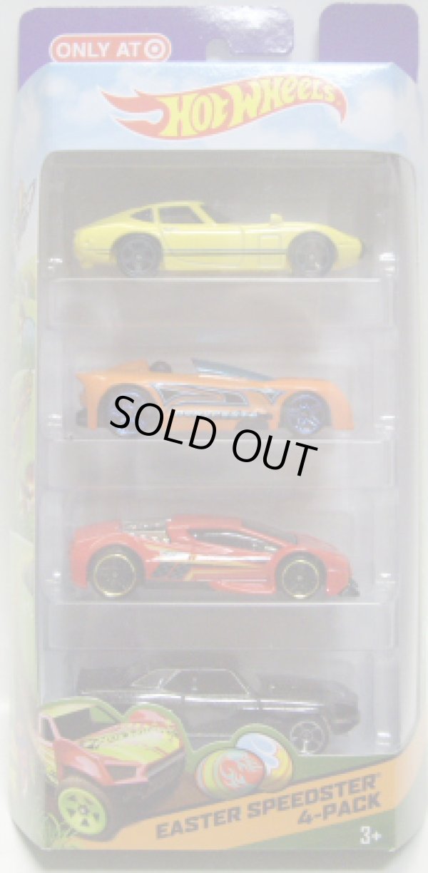 画像1: 2014 TARGET EXCLUSIVE 【EASTER SPEEDSTER 4PACK】 (INCLUDED '69 CAMARO)