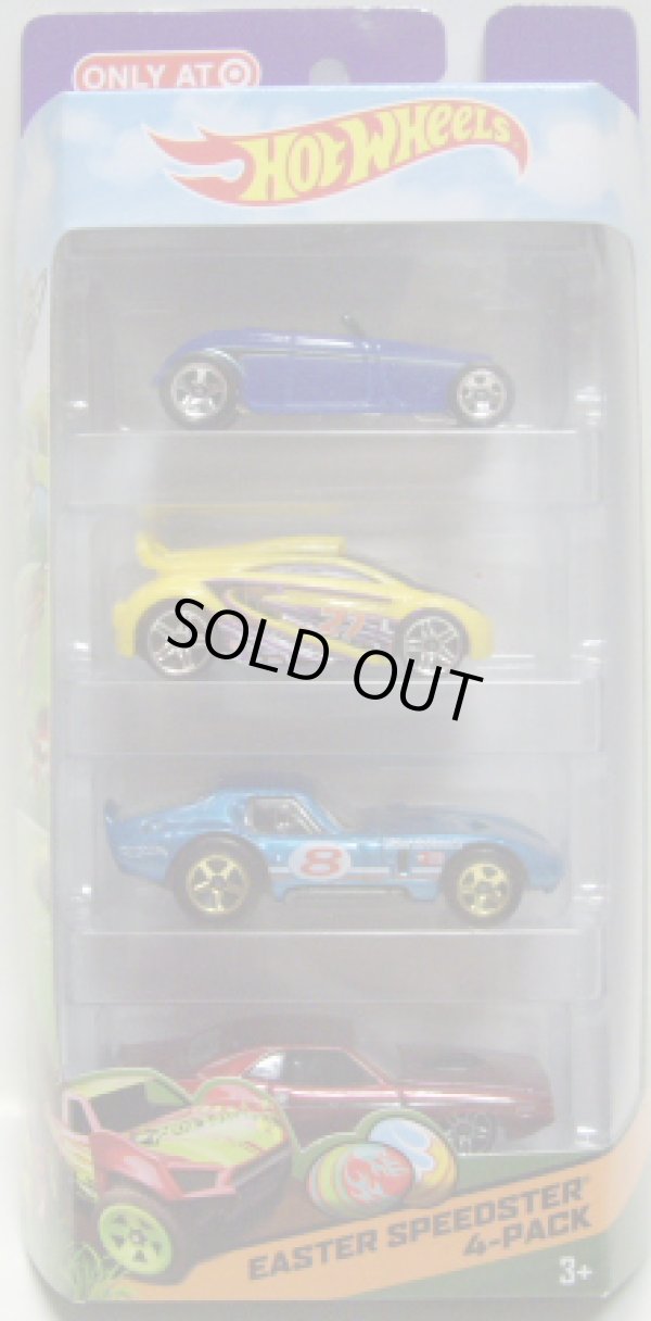 画像1: 2014 TARGET EXCLUSIVE 【EASTER SPEEDSTER 4PACK】 (INCLUDED '70 DODGE CHALLENGER HEMI)