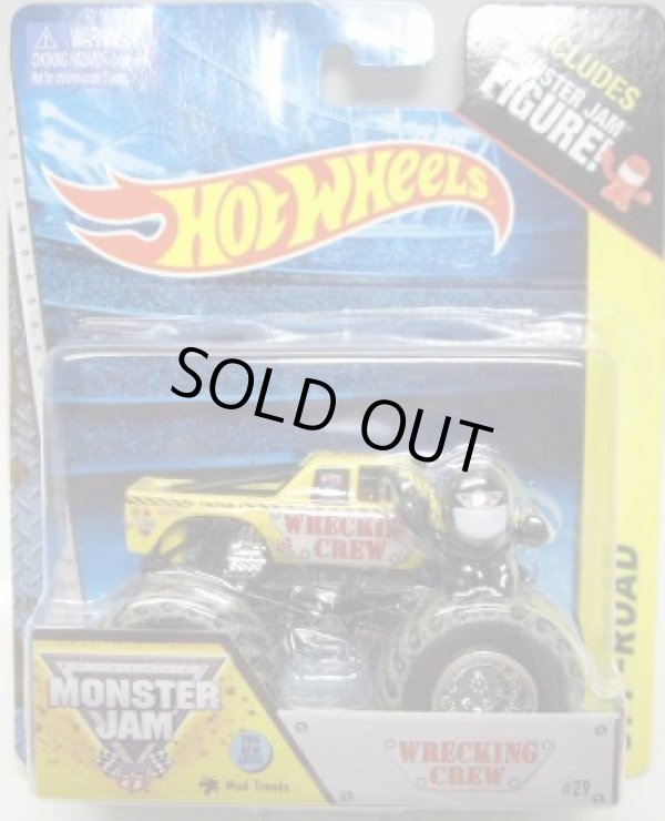 画像1: 2014 MONSTER JAM included MONSTER JAM FIGURE! 【WRECKING CREW】 YELLOW (2014 NEW LOOK!/MUD TREADS)