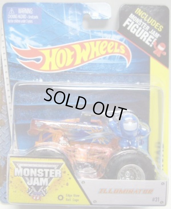 画像1: 2014 MONSTER JAM included MONSTER JAM FIGURE! 【ILLUMINATOR】 BLUE (EDGE GLOW/ROLL CAGE)