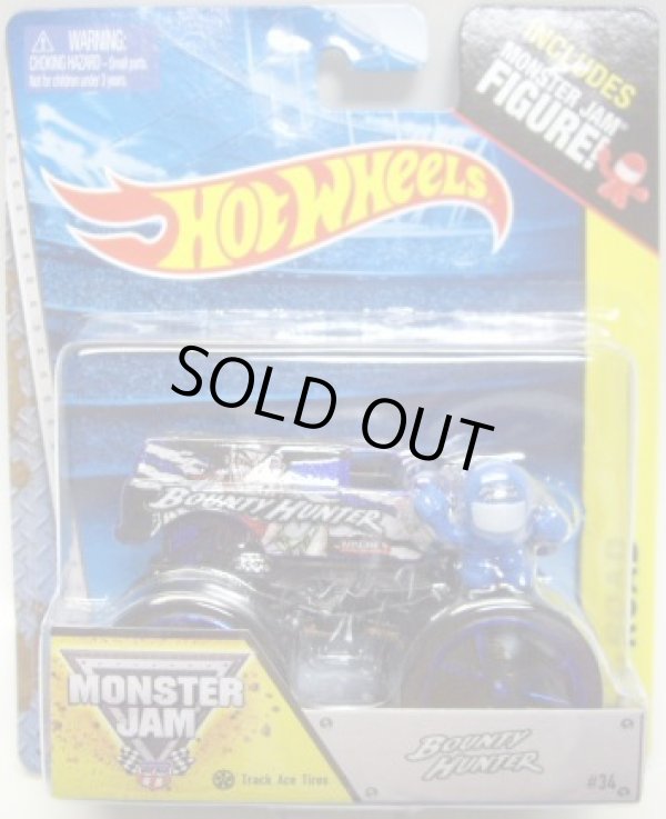 画像1: 2014 MONSTER JAM included MONSTER JAM FIGURE! 【BOUNTY HUNTER】 BLUE (TRACK ACE TIRES)