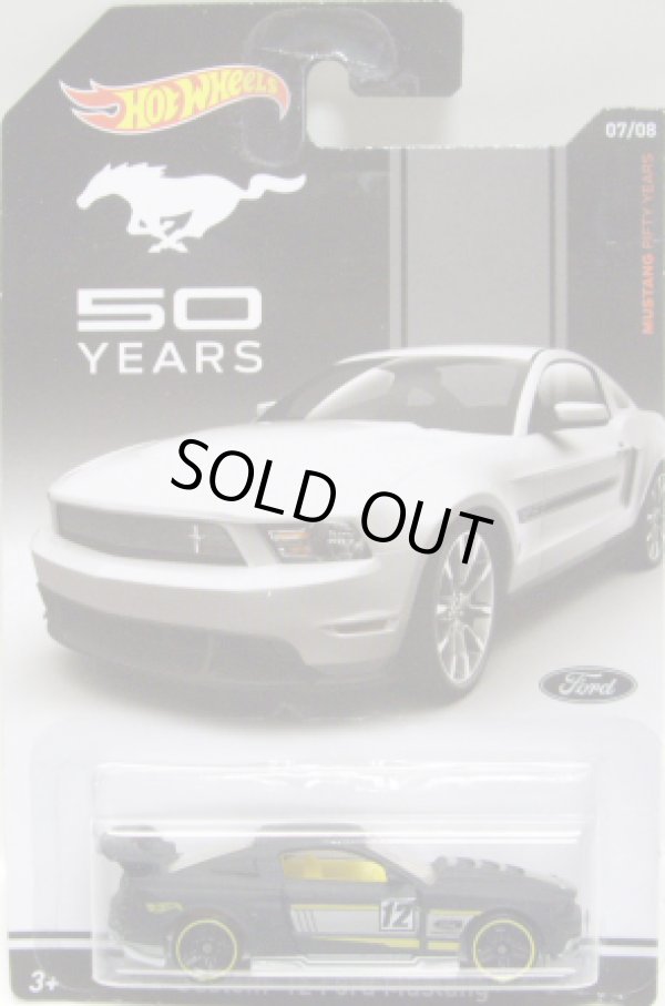 画像1: 2014 WALMART EXCLUSIVE - MUSTANG 50 YEARS 【CUSTOM '12 FORD MUSTANG】 FLAT BLACK/PR5