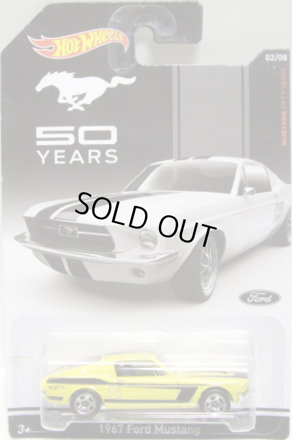 画像1: 2014 WALMART EXCLUSIVE - MUSTANG 50 YEARS 【1967 FORD MUSTANG】 YELLOW/5SP