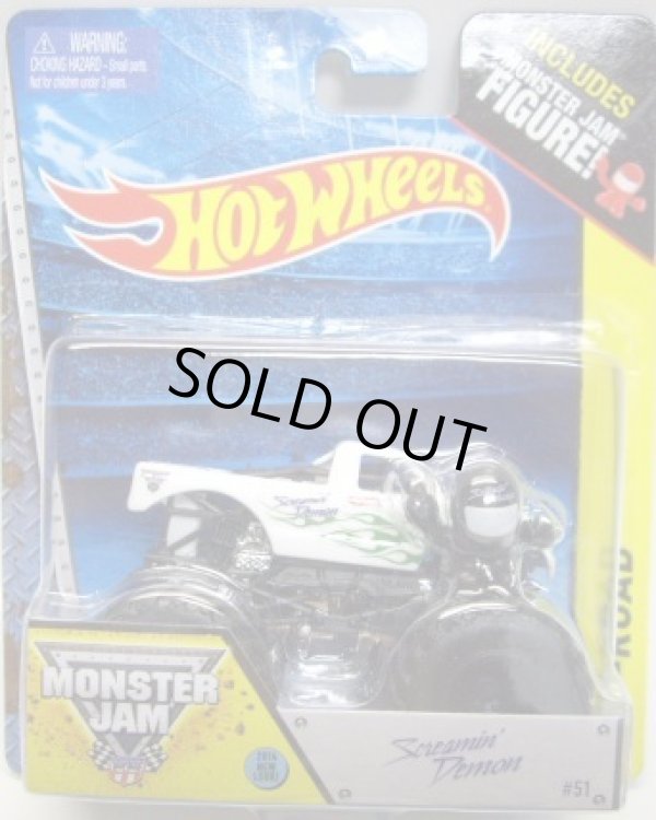 画像1: 2014 MONSTER JAM included MONSTER JAM FIGURE! 【SCREAMIN' DEMON】 WHITE