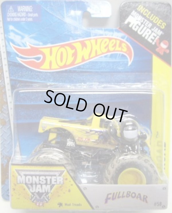 画像1: 2014 MONSTER JAM included MONSTER JAM FIGURE! 【FULLBOAR】 YELLOW (MUD TREADS)