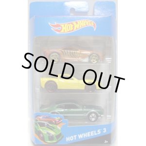 画像: 2014 HOT WHEELS 3 【SCORCHER(?)/'11 CORVETTE GRAND SPORT(?)/'71 MAVERICK GRABBER(?)】　