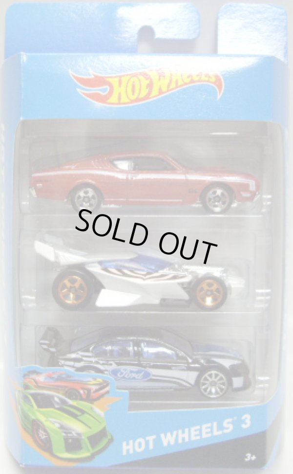 画像1: 2014 HOT WHEELS 3 【'69 MERCURY CYCLONE(EX)/DRRIFT KING(?)/FORD FALCON RACE CAR(EX)】　