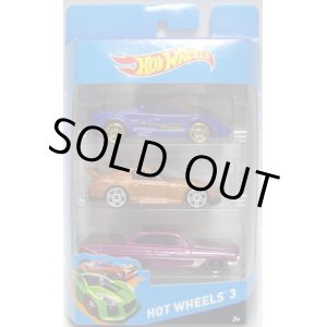 画像: 2014 HOT WHEELS 3 【LAMBORGHINI COUNTACH(?)/HONDA S2000(EX)/'61 IMPALA(?)】　