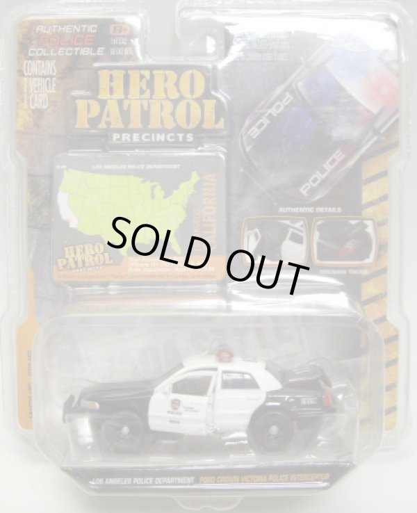 画像1: 2012 JADA HERO PATROL W5 【"LOS ANGELS POLICE DEPARTMENT" FORD CROWN VICTORIA POLICE INTERCEPTOR】 BLACK-WHITE