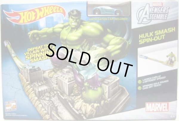 画像1: 2014 HW MARVEL AVENGERS ASSEMBLE 【HULK SMASH SPIN-OUT】　included ABOMINATION CAR