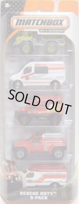画像: 2014 MATCHBOX 5PACK  【RESCUE DUTY】 Blaze Blaster/Renault Master Ambulance/4x4 Scrambulance/4x4 Fire Truck(EX)/2003 Ambulance(EX)