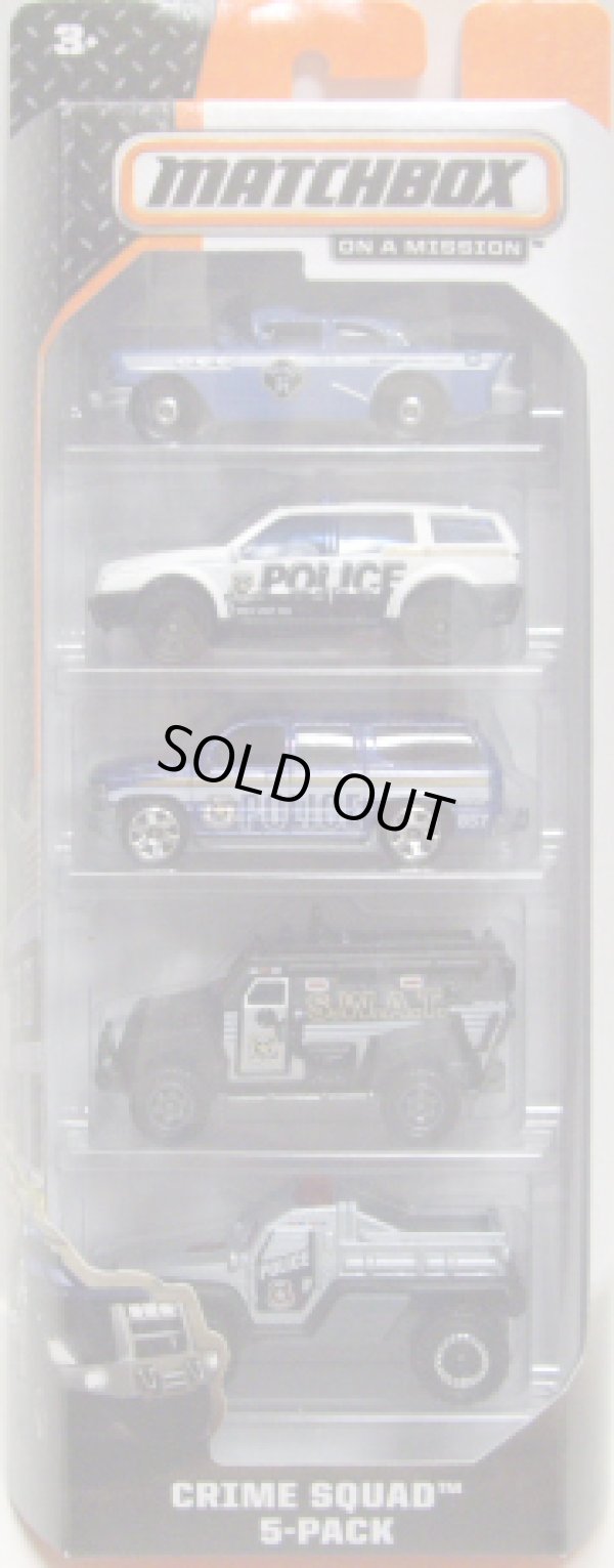 画像1: 2014 MATCHBOX 5PACK  【CRIME SQUAD】 Buick Century Police Car/Sport SUV(EX)/2000 Chevy Suburban(EX)/SWAT Truck/Road Raider