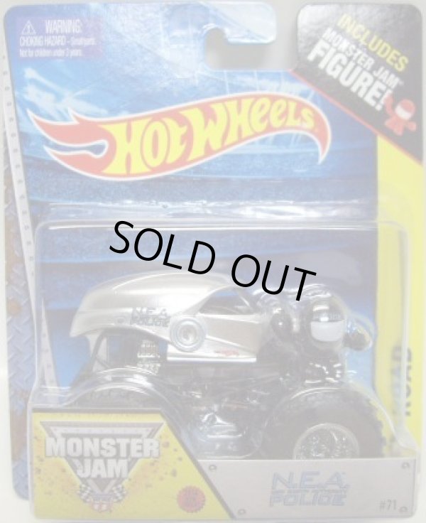 画像1: 2014 MONSTER JAM included MONSTER JAM FIGURE! 【N.E.A. POLICE】 SILVER (2014 NEW TRUCK!)