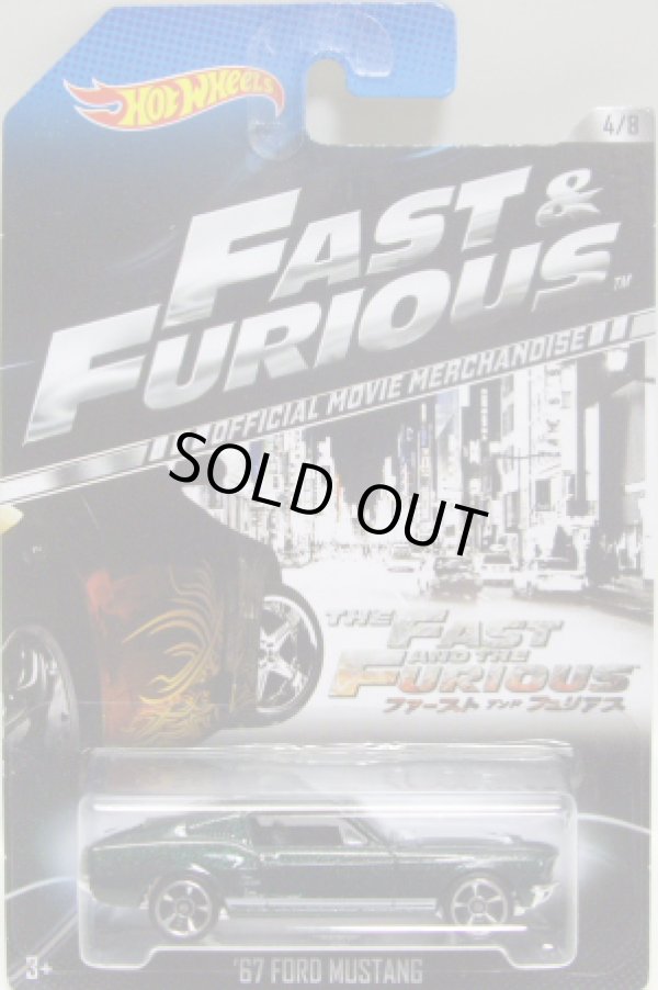 画像1: 2014 WALMART EXCLUSIVE "FAST & FURIOUS" 【'67 FORD MUSTANG】 MET.DK.GREEN/MC5