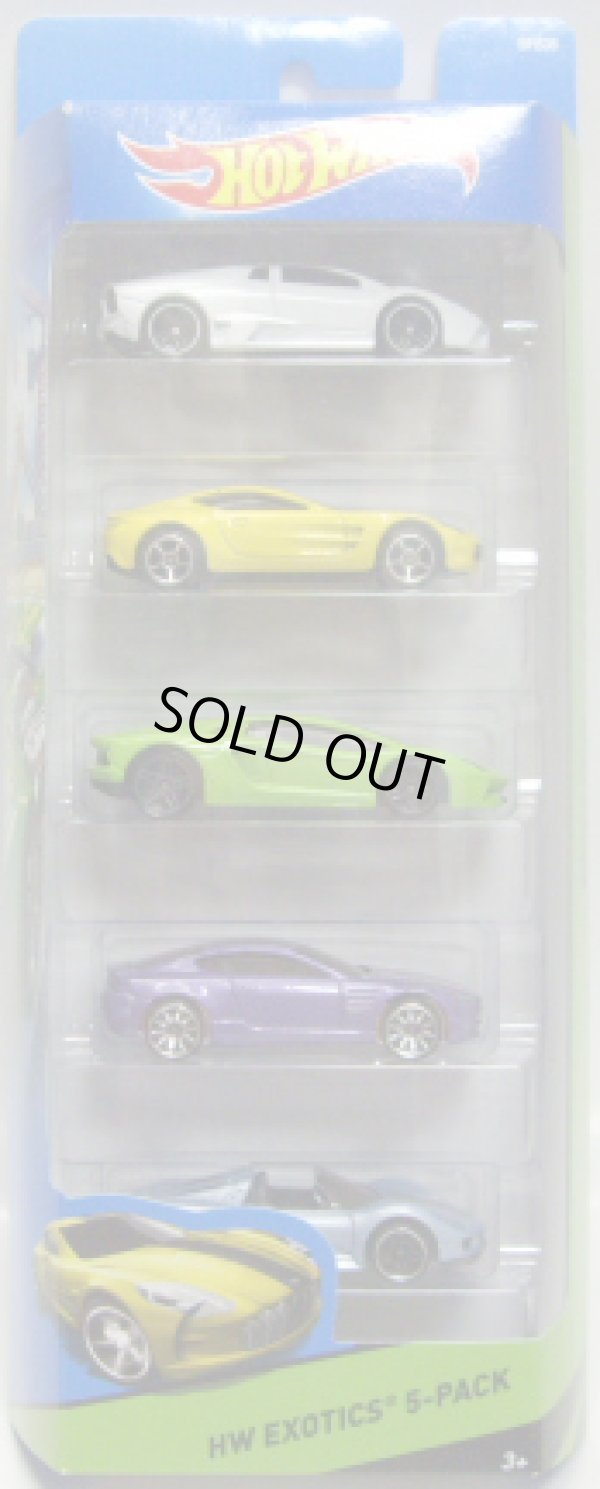 画像1: 2014 5PACK 【HW EXOTICS】　Lamborghini Reventon / Aston Martin One-77 / Lamborghini Aventador / Aston Martin V8 Vantage / Porsche 918 Spyder