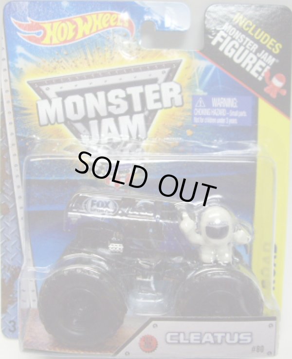 画像1: 2014 MONSTER JAM included MONSTER JAM FIGURE! 【CLEATUS】 BLACK (2014 NEW TRUCK!)