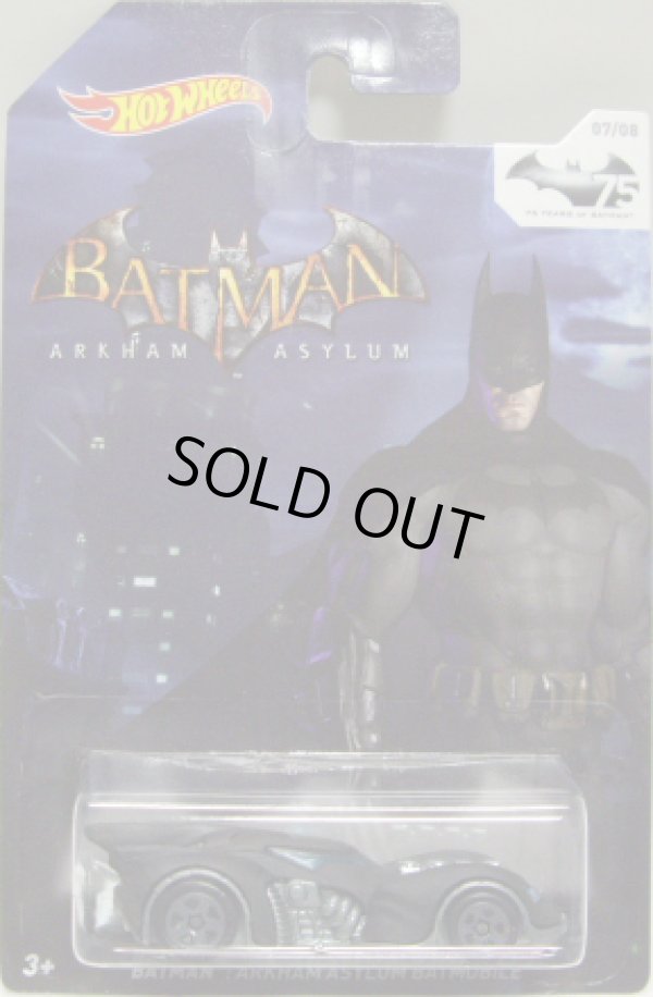 画像1: 2014 WALMART EXCLUSIVE  75 YEARS OF BATMAN 【BATMAN : ARKHAM ASYLUM BATMOBILE】 FLAT BLACK/5SP