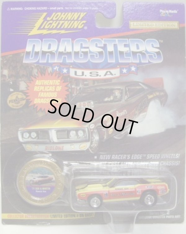 画像1: 1996 LIMITED EDITION - DRAGSTERS USA 【"RONNIE SOX" '71 SOX & MARTIN】　LIGHT YELLOW