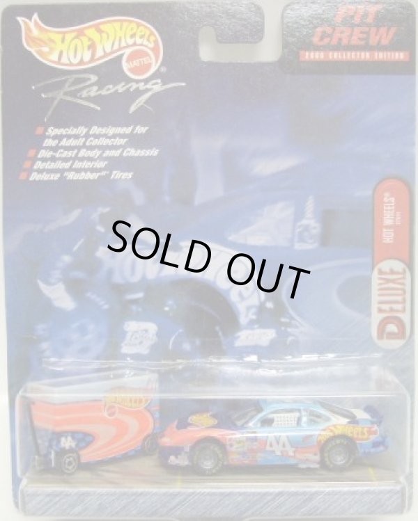 画像1: 2000 HOT WHEELS RACING PIT CREW 【#44 TEAM HOT WHEELS/PONTIAC GRAND PRIX and TOOL BOX】　BLUE/RR