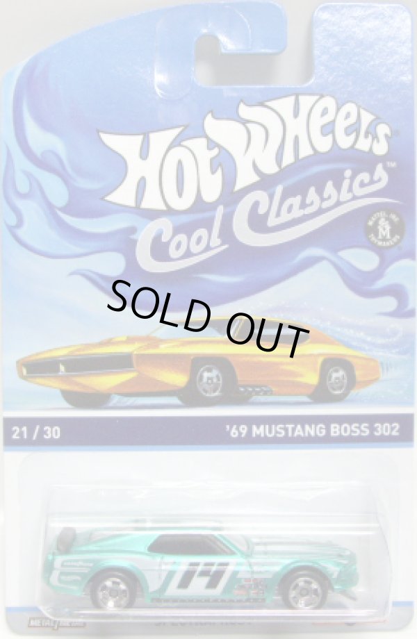 画像1: 2014 COOL CLASSICS 【'69 MUSTANG BOSS 302】 SPEC.FROST LT.GREEN/RS (台紙のOTTOがオレンジ）