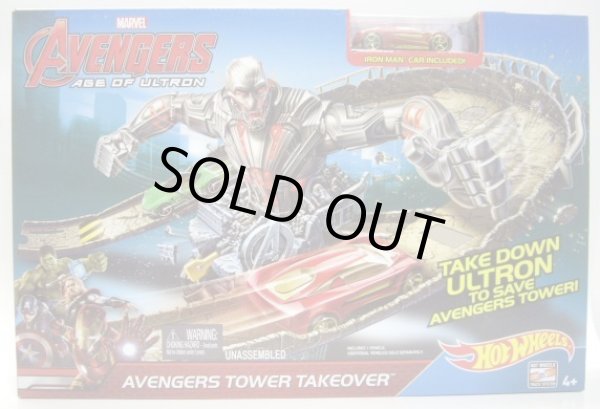 画像1: 2015 HW MARVEL AVENGERS AGE O ULTRON 【AVENGERS TOWER TAKEOVER】　included IRON MAN CAR