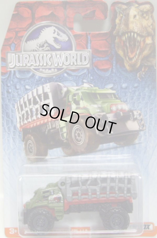 画像1: 2015 MATCHBOX "JURASSIC WORLD" 【MAULER HAULER】 OLIVE-RED (NEW CAST)