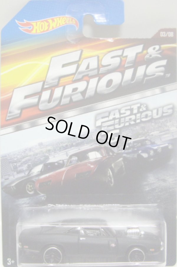 画像1: 2015 WALMART EXCLUSIVE - FAST & FURIOUS （ワイルドスピード）【'70 DODGE CHARGER】 FLAT BLACK/PR5 (マットブラック・リアサイドにTAMPO）