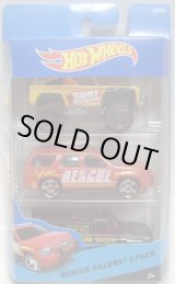 画像: 2015 HOT WHEELS 3PACK 【RESCUE RACERS】 Custom Ford Bronco / '07 Chevy Tahoe / HW Rapid Responde