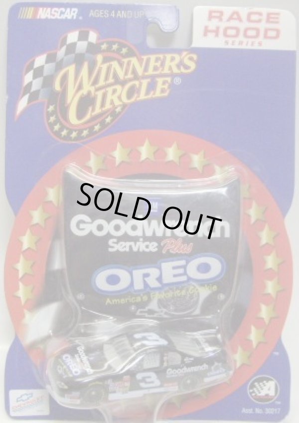 画像1: 2002 ACTION - NASCAR WINNER'S CIRCLE 【"#3 GM GOODWRENCH/OREO" CHEVY MONTE CARLO】 BLACK (with 1/24 RACE HOOD)