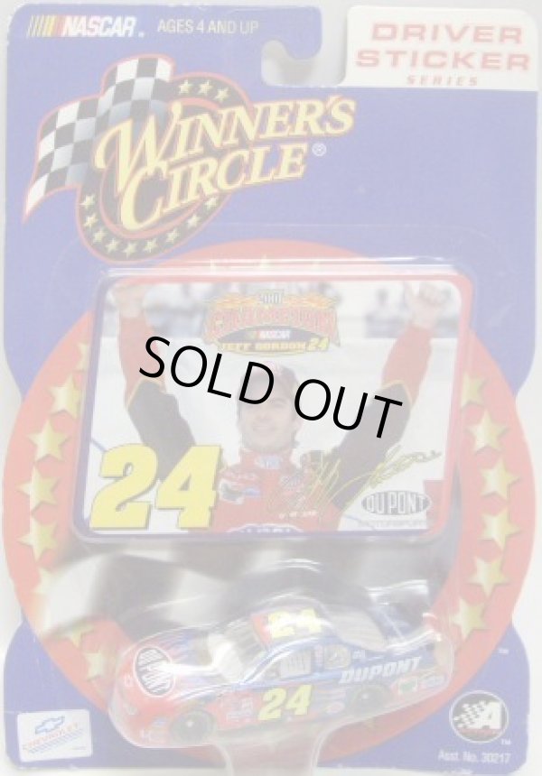 画像1: 2001 ACTION - NASCAR WINNER'S CIRCLE 【"#24 DU PONT/2001 CHAMPION" CHEVY MONTE CARLO】　RED-BLUE (DRIVER STICKER)