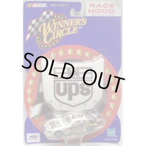 画像: 2002 ACTION - NASCAR WINNER'S CIRCLE 【"#88 UPS" FORD TAURUS】　WHITE-BROWN (with 1/24 RACE HOOD)