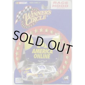 画像: 2002 ACTION - NASCAR WINNER'S CIRCLE 【"#29 AMERICA ONLINE" CHEVY MONTE CARLO】 WHITE-BLUE(with 1/24 RACE HOOD)