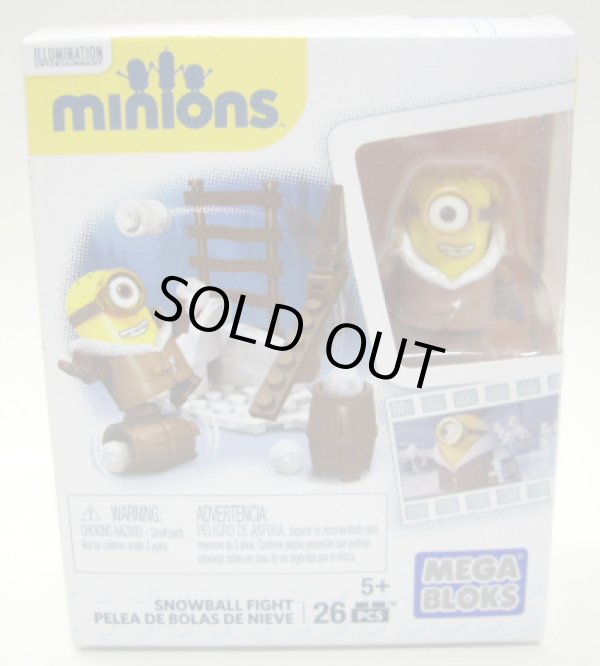 画像1: MEGA BLOKS - MINIONS A MOVIE 【MINION SNOWBALL FIGHT PACK】　YELLOW-BROWN