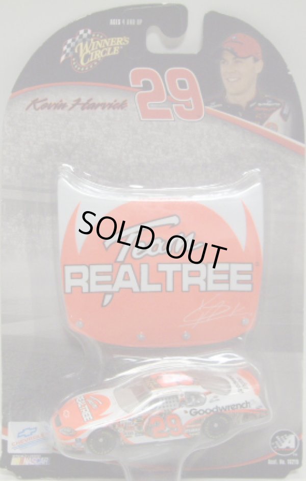 画像1: 2004 ACTION - NASCAR WINNER'S CIRCLE 【"#29 TEAM REALTREE/GM GOODWRENCH" CHEVY MONTE CARLO】 WHITE-ORANGE (with 1/24 RACE HOOD)