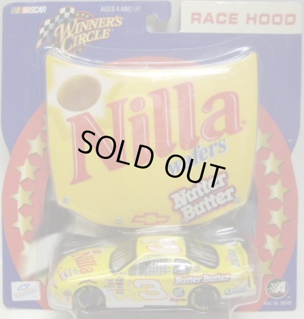 画像1: 1/43 2002 ACTION - NASCAR WINNER'S CIRCLE 【"#3 NILLA WAFERS" CHEVY MONTE CARLO】　YELLOW (with 1/18 RACE HOOD)