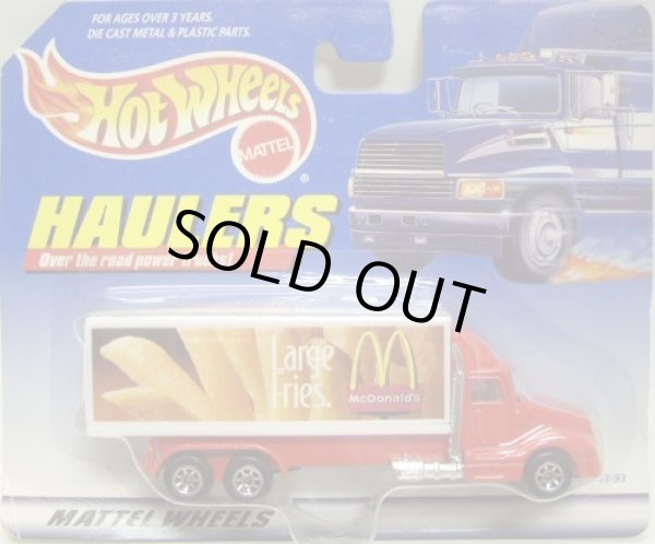 画像1: 1997 HW HAULERS 【McDONALD'S (LARGE FRIES)】　RED-WHITE/7SP