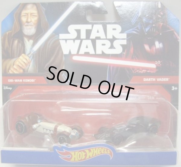 画像1: 2015 HW STAR WARS 2PACK 【OBI-WAN KENOBI / DARTH VADER】 (2015 BLACK CARD)